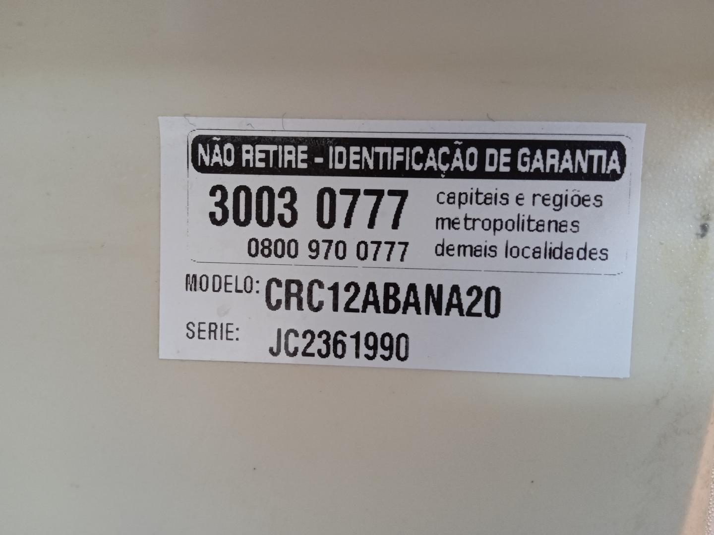 Frigobar Consul CRC12ABANA20 em Aço Branco 85 cm x 40 cm x 48 cm