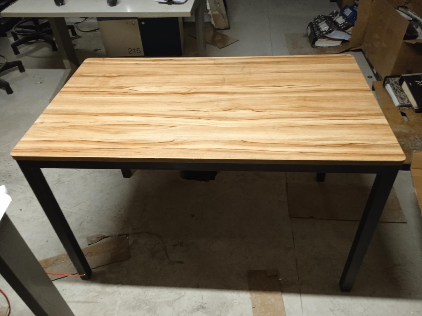 Mesa de escritório industrial em Aço / MDF Bege 75 cm x 70 cm x 120 cm