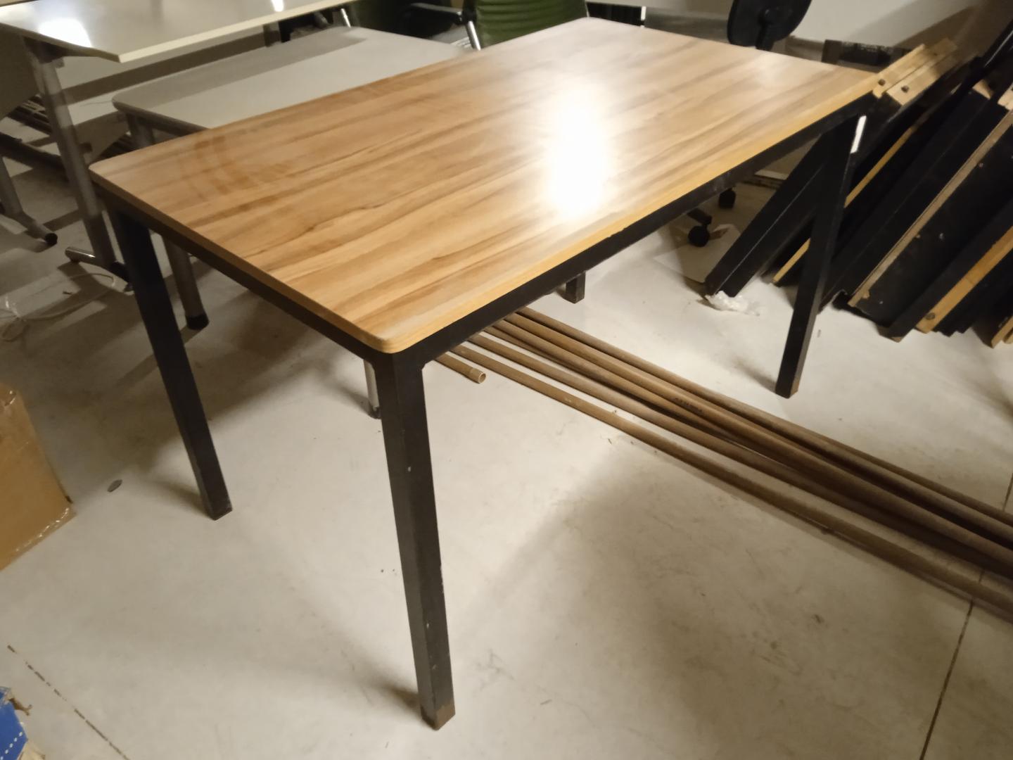 Mesa de escritório industrial em Aço / MDF Bege 75 cm x 70 cm x 120 cm