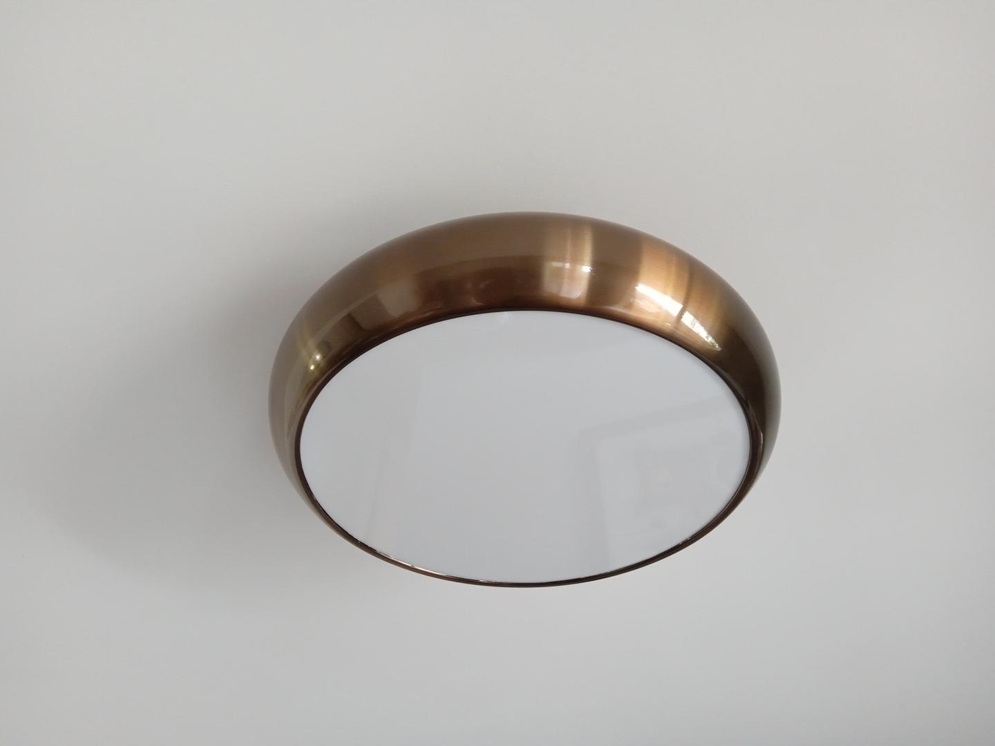 Lustre em Metal Cinza 10 cm x 40 cm x 40 cm