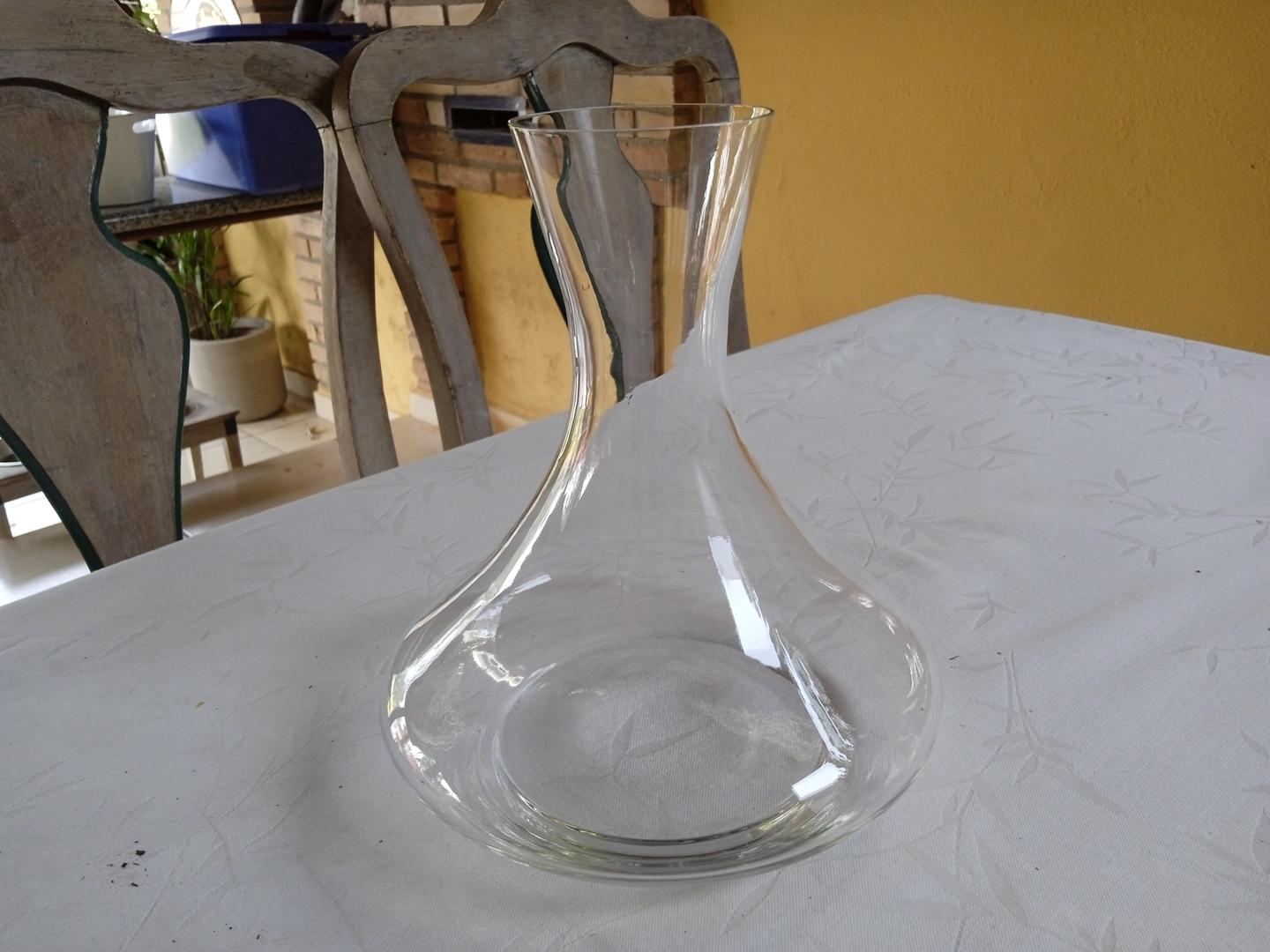 Jarra p/ vinho/Decanter Aerador  em Vidro Transparente 20 cm x 20 cm x 20 cm