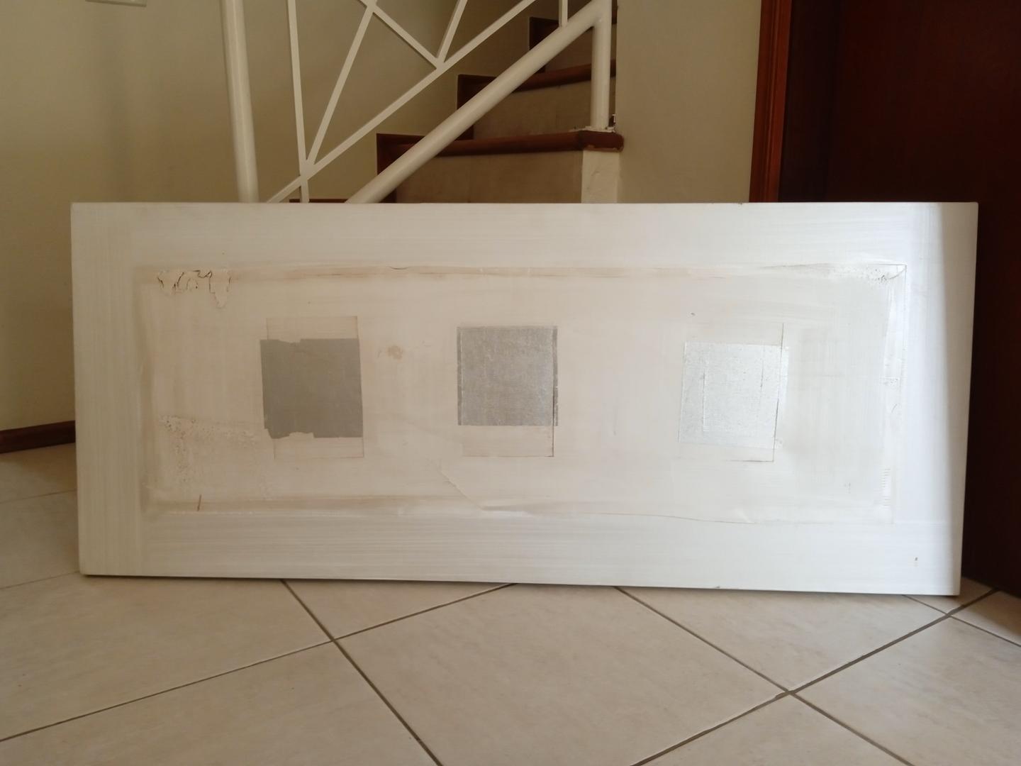 Quadro/ Tela/ Pintura s/ Moldura em Tela Branco 140 cm x 60 cm x 3 cm