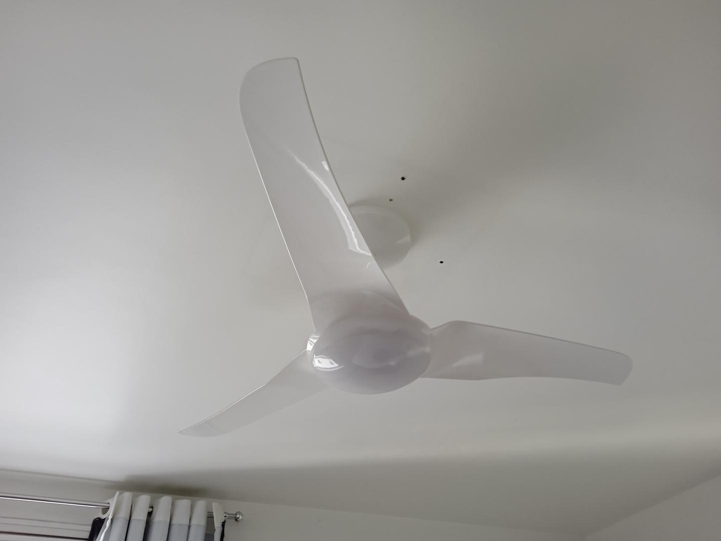 Ventilador de teto em Plástico Branco 17 cm x 100 cm x 100 cm