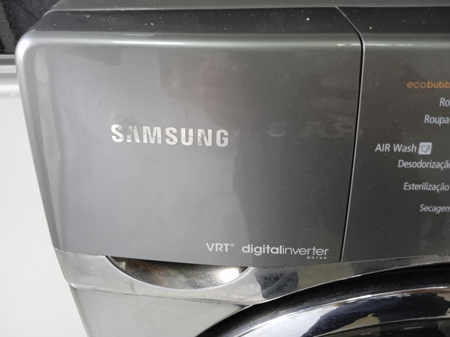 Máquina lava e seca 14 kilos Samsung Inverter - wd1142xvm em Aço Cinza