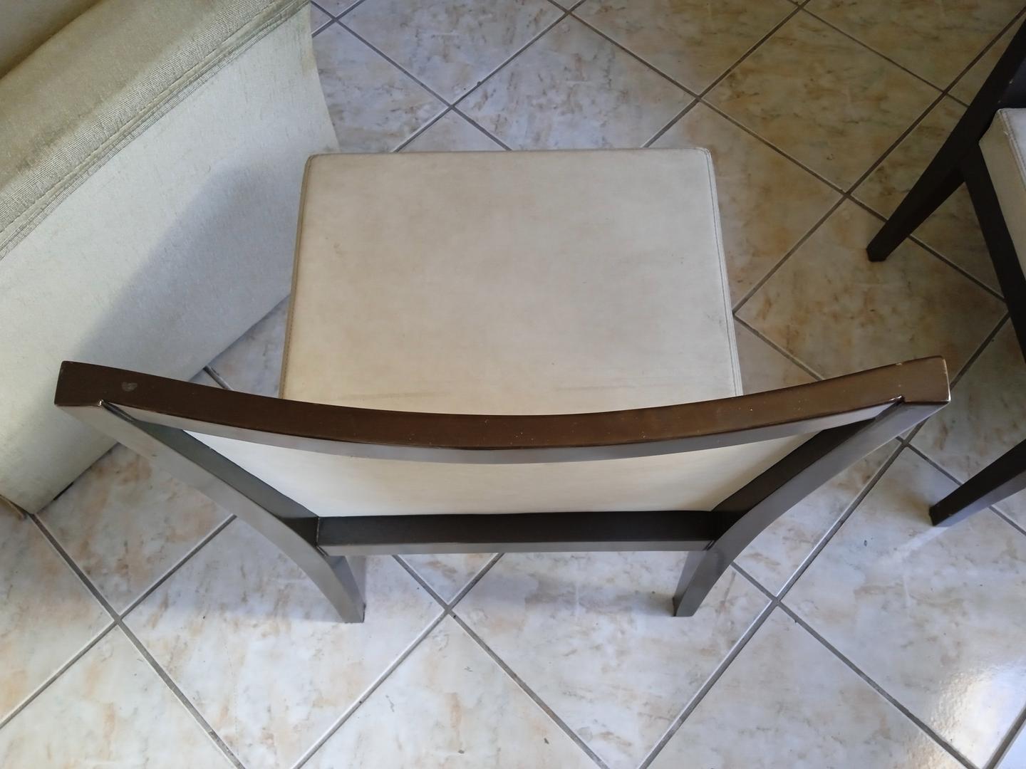 Cadeira de Jantar Fixa em Madeira Marrom 85 cm x 52 cm x 54 cm