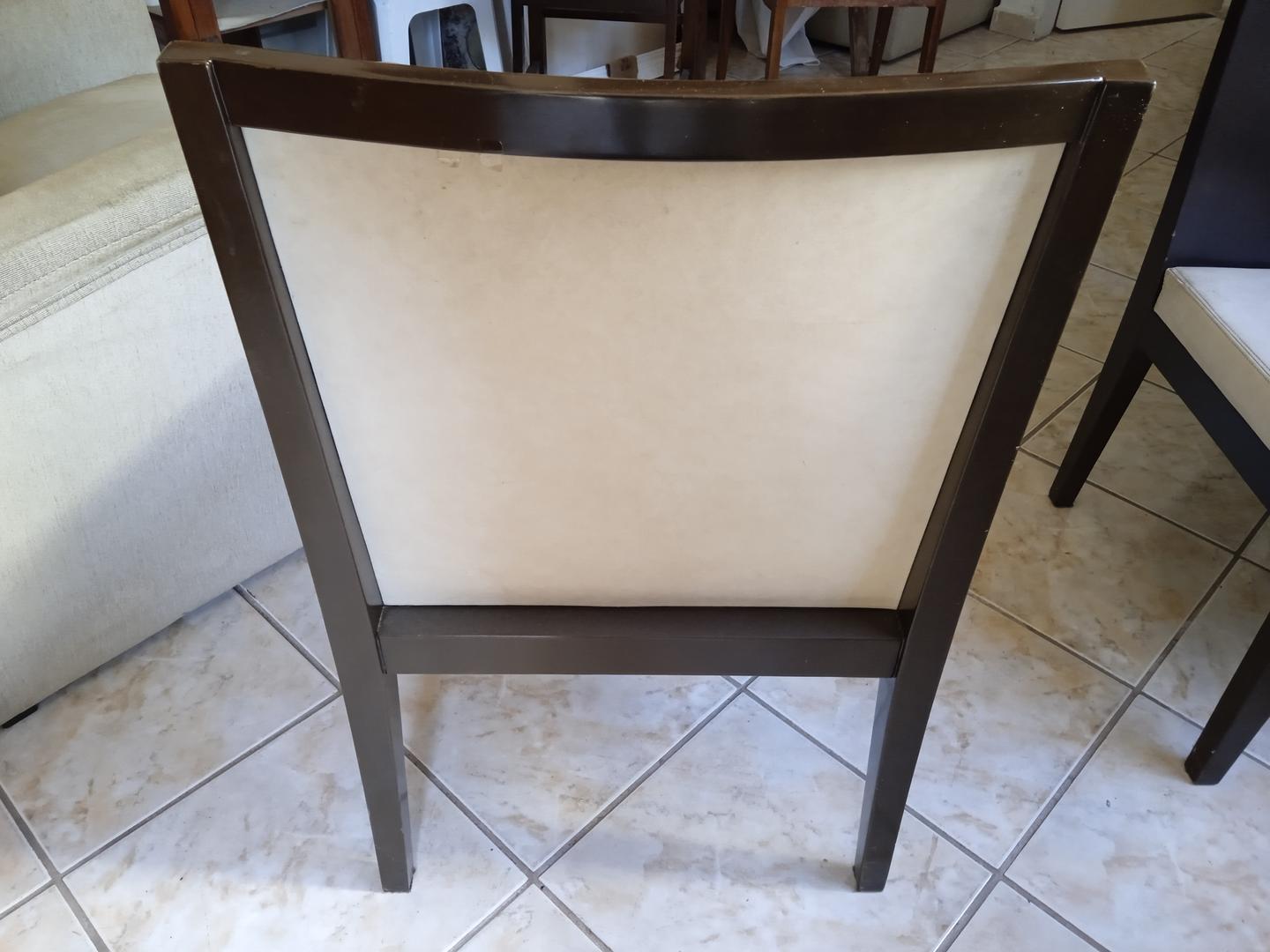 Cadeira de Jantar Fixa em Madeira Marrom 85 cm x 52 cm x 54 cm