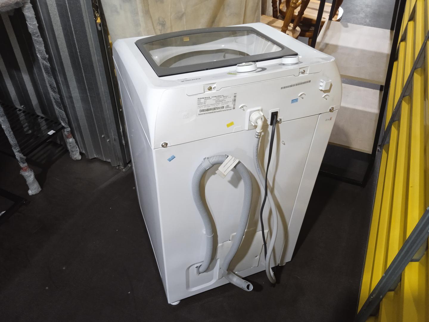 Máquina de lavar roupas 9 kg Consul CWB09ABANA00 em Aço / Plástico Branco