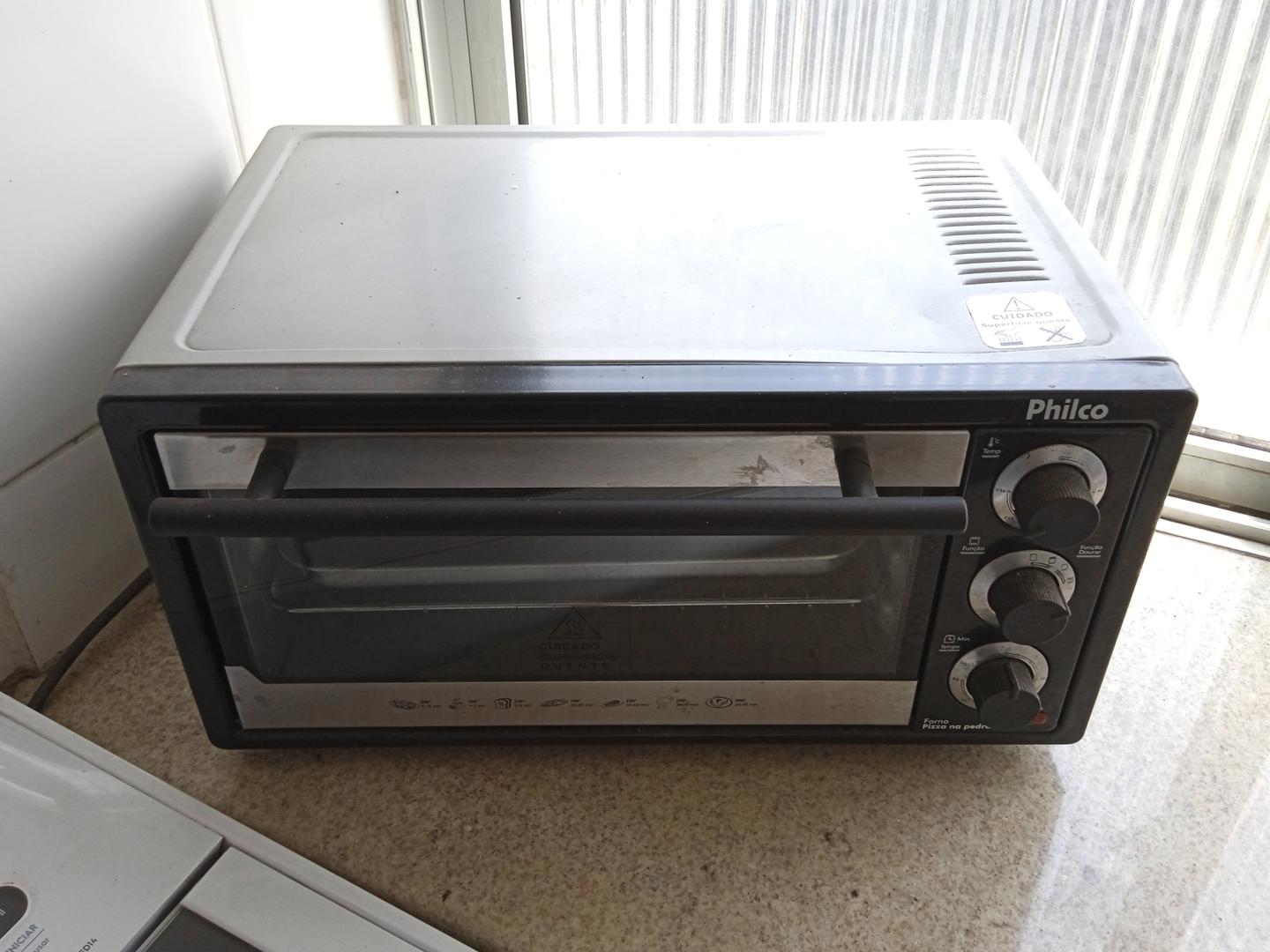 Forno elétrico Philco em Aço Cinza 25 cm x 47 cm x 35 cm