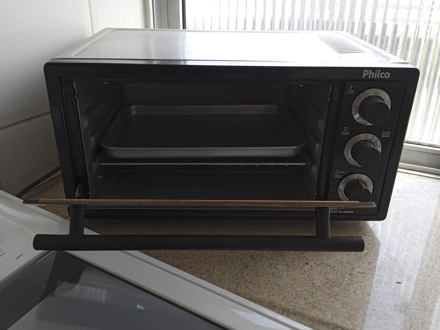 Forno elétrico Philco em Aço Cinza 25 cm x 47 cm x 35 cm