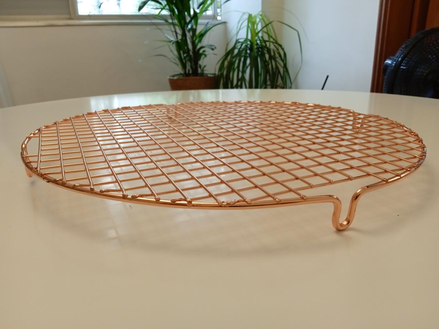 Suporte p/ panela rosé em Aço Dourado 3 cm x 33 cm x 33 cm