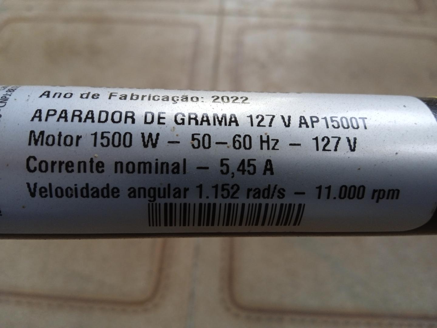 Cortador de grama Tramontina AP1500T em Plástico / Aço Laranja 157 cm x 32 cm x 36 cm