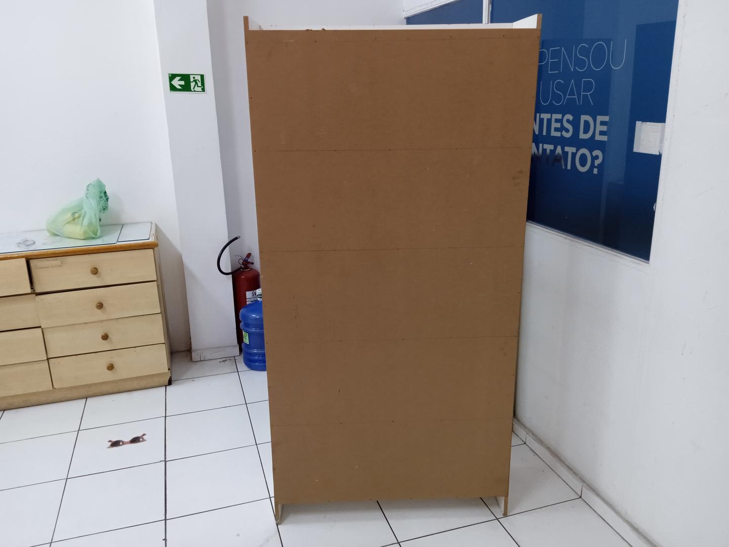 Estante Colméia c/ 15 nichos em MDF Branco 185 cm x 92 cm x 32 cm