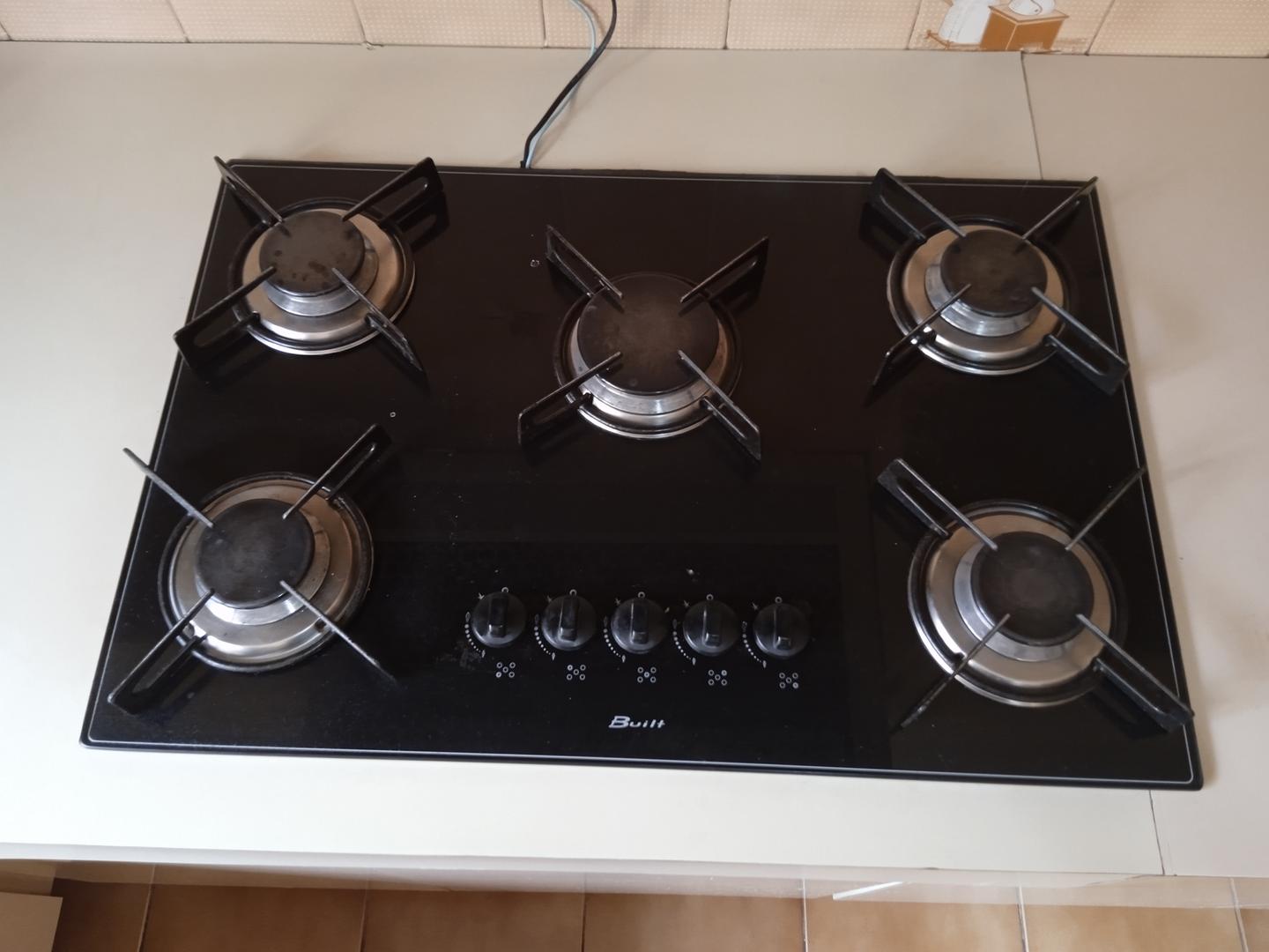 Cooktop 5 Bocas Built 110v Preto 62 cm x 46 cm x 46 cm