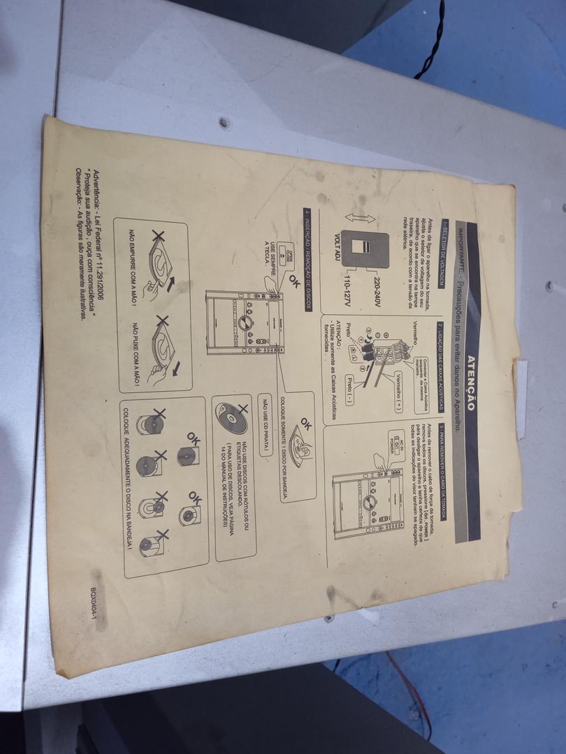 Aparelho microsistem Panasonic SA-AK250 Cinza