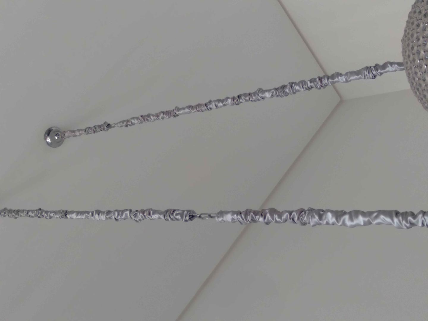 Lustre Breton em Cristal Cinza 1 cm x 1 cm x 1 cm