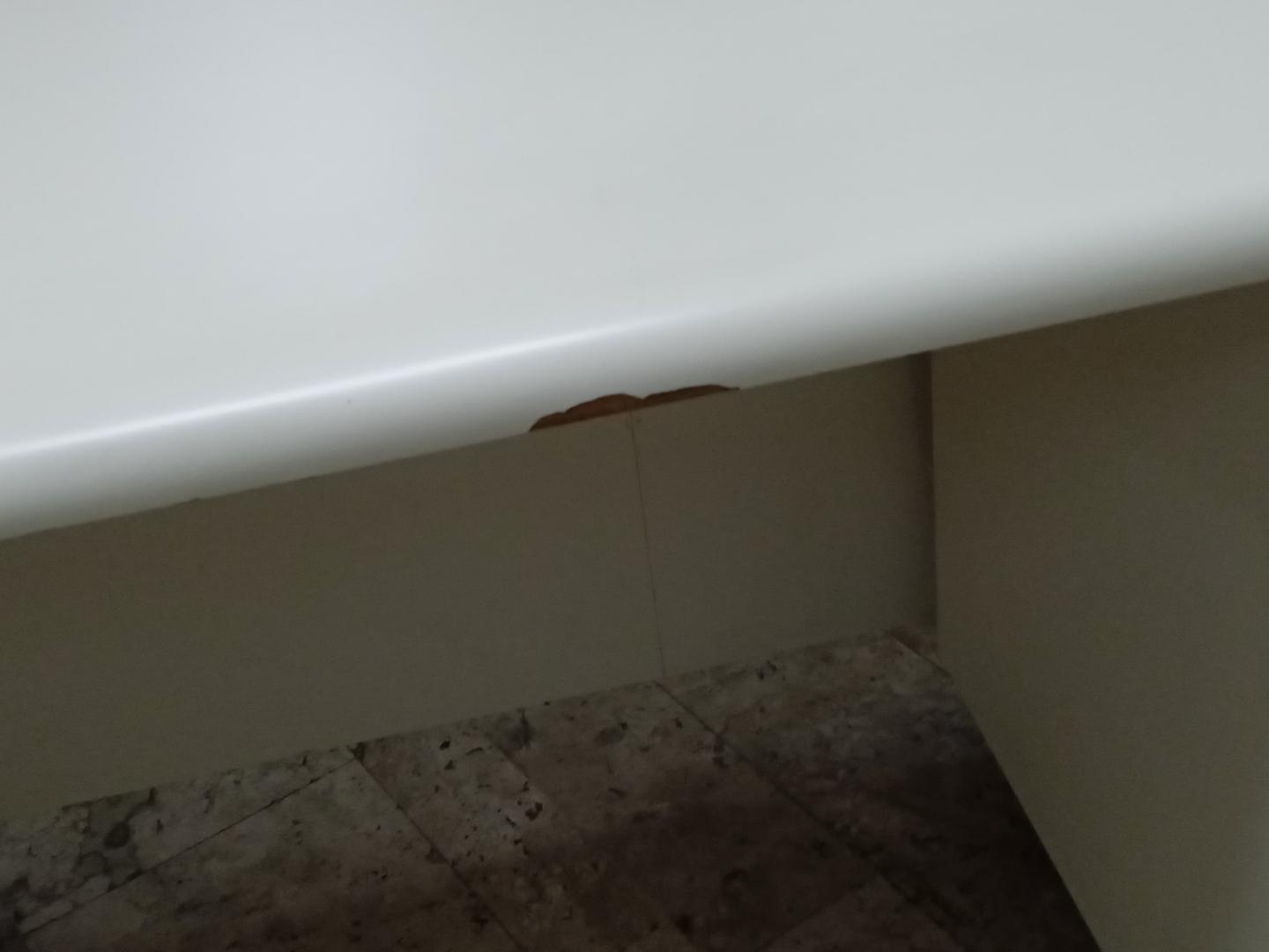 Mesa de Escritório c/ 1 gaveta e 1 nicho em MDF Bege 76 cm x 200 cm x 75 cm