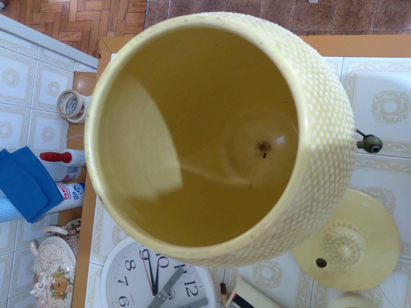 Suqueira / talha cerâmica Weiss em Cerâmica Amarelo 47 cm x 20 cm x 20 cm