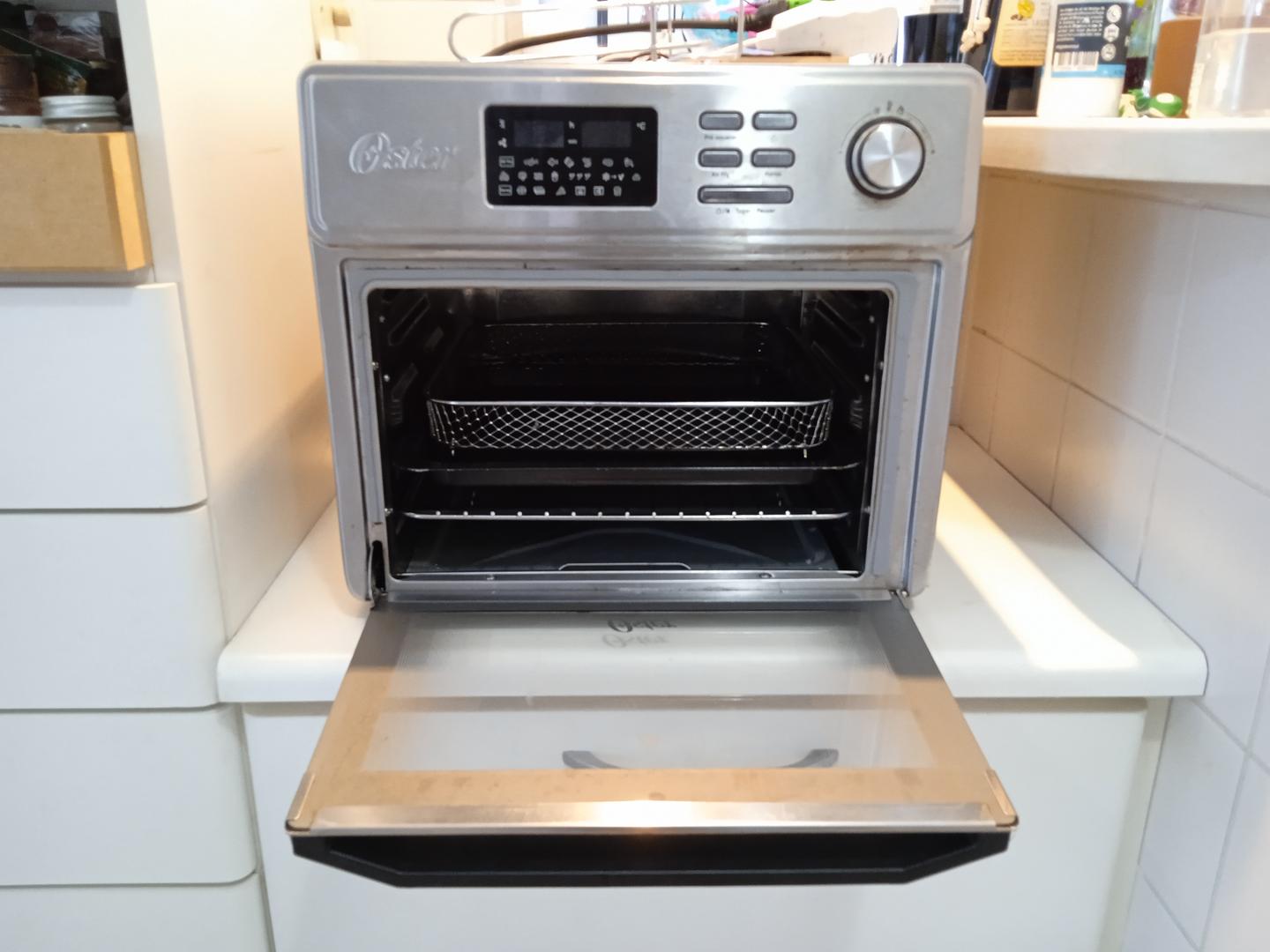 Forno elétrico e Fryer Oster OFOR250 em Aço / Inox Cinza 36 cm x 40 cm x 38 cm