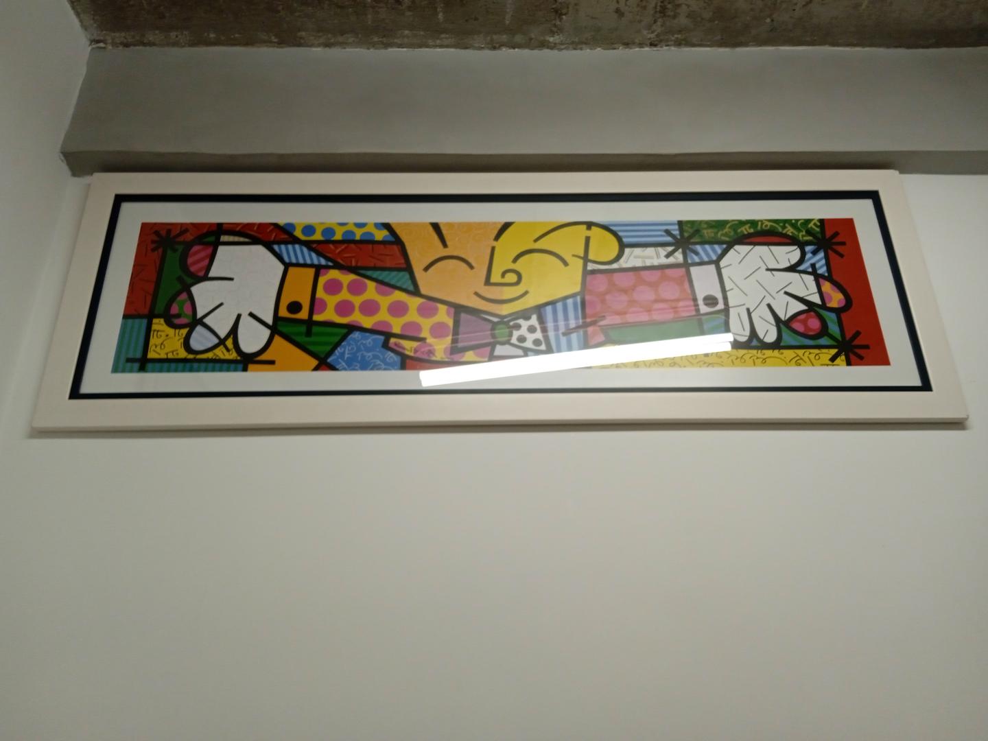 Quadro Decorativo Romero Britto em MDF Colorido 56 cm x 160 cm x 3 cm