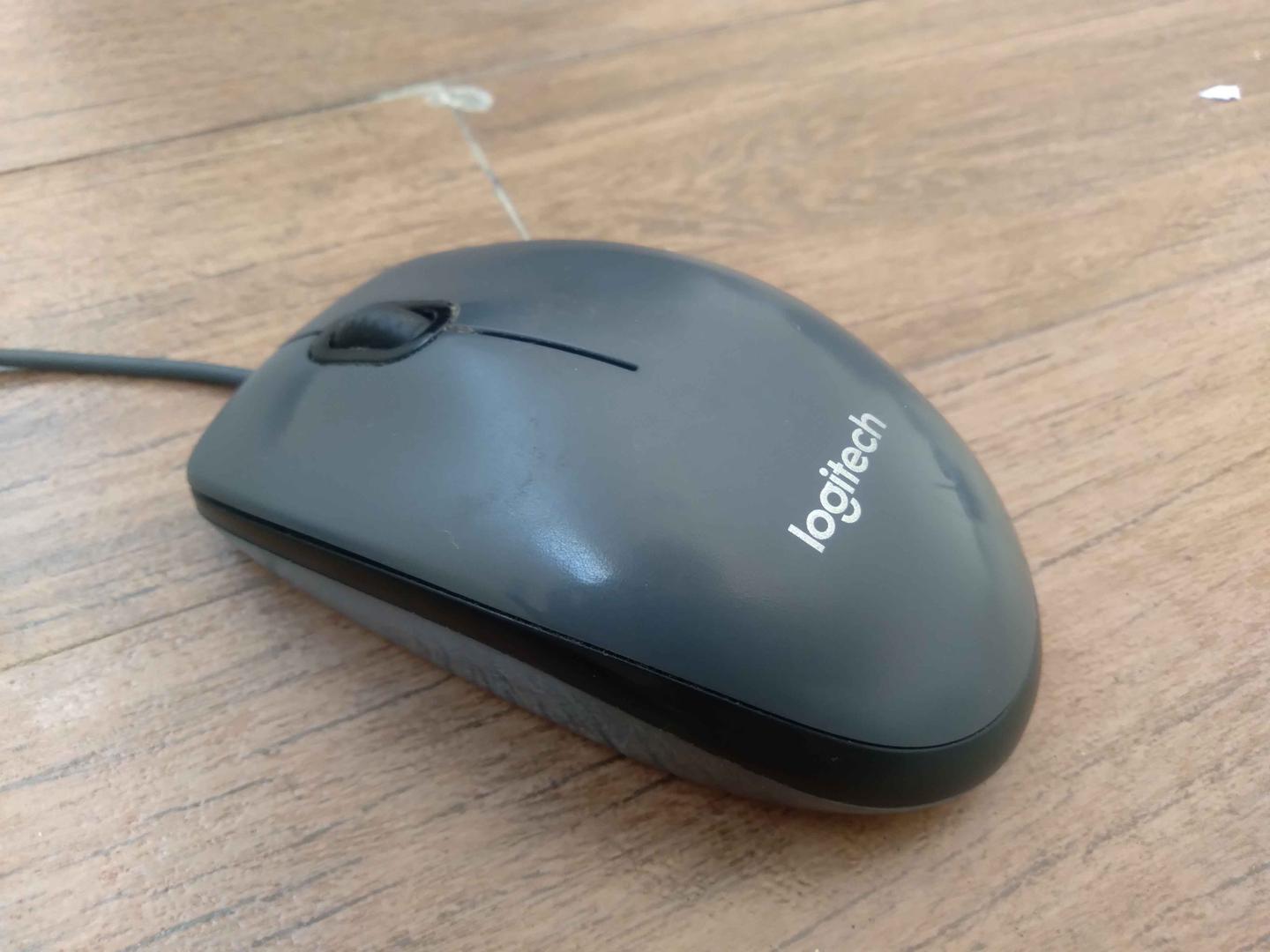 Mouse USB Logitech M90 Cinza