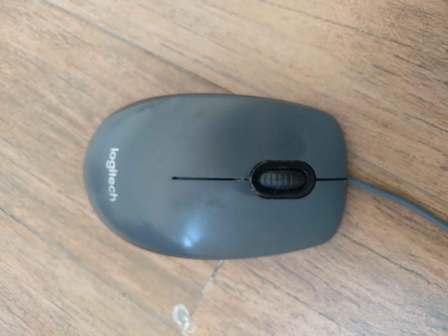 Mouse USB Logitech M90 Cinza