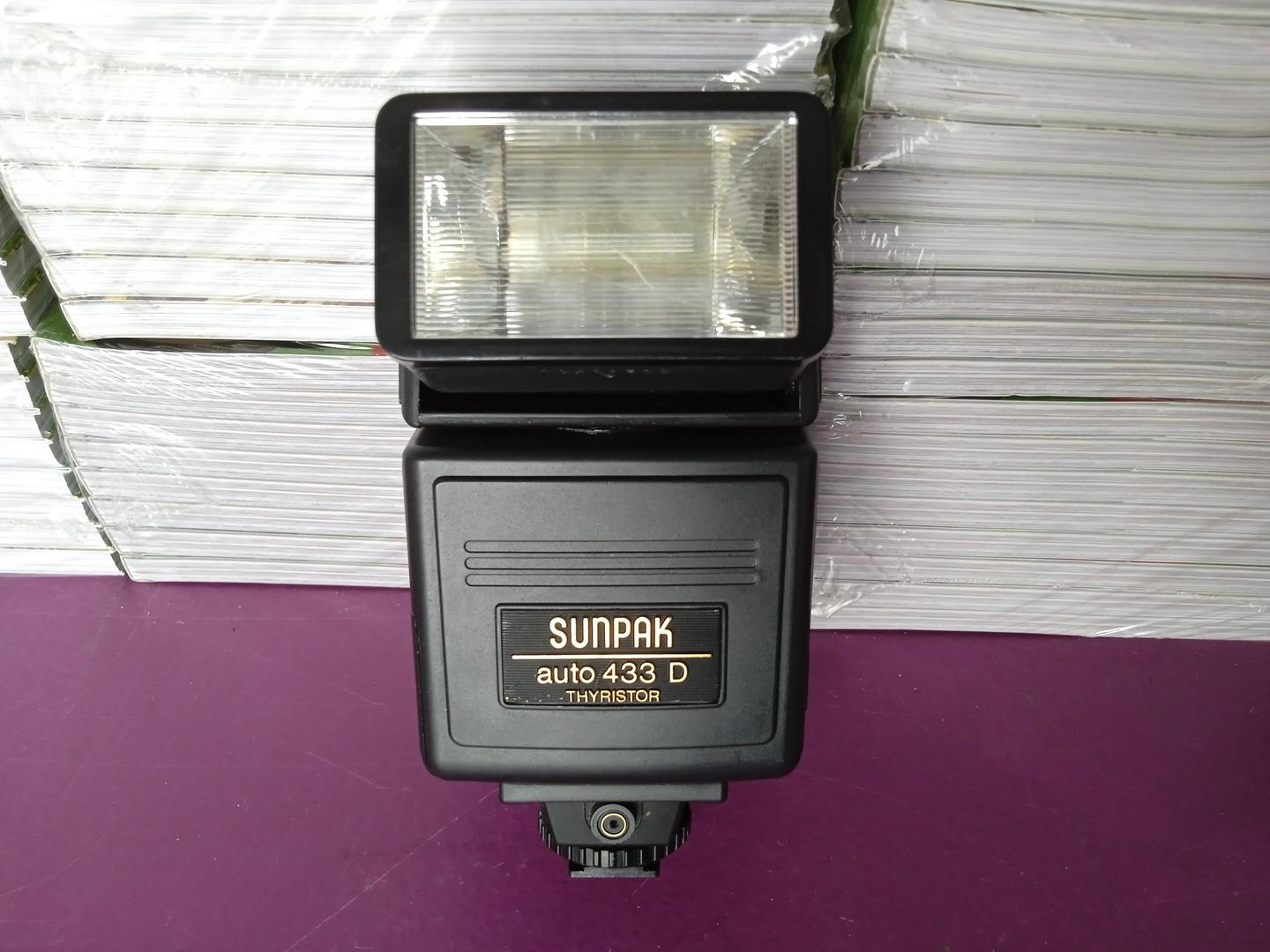 Flash Sunpak 433 D em Plástico Preto 15 cm x 7 cm x 6 cm