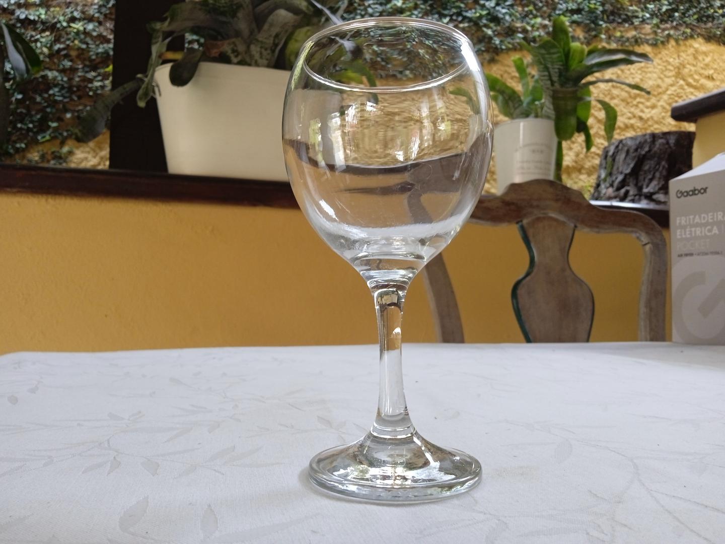 Taça p/ vinho em Vidro Transparente 17 cm x 9 cm x 9 cm